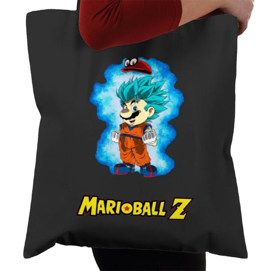 Super Mario Bro's x Dragonball Z - Super Saiyan Mario Tote Bag