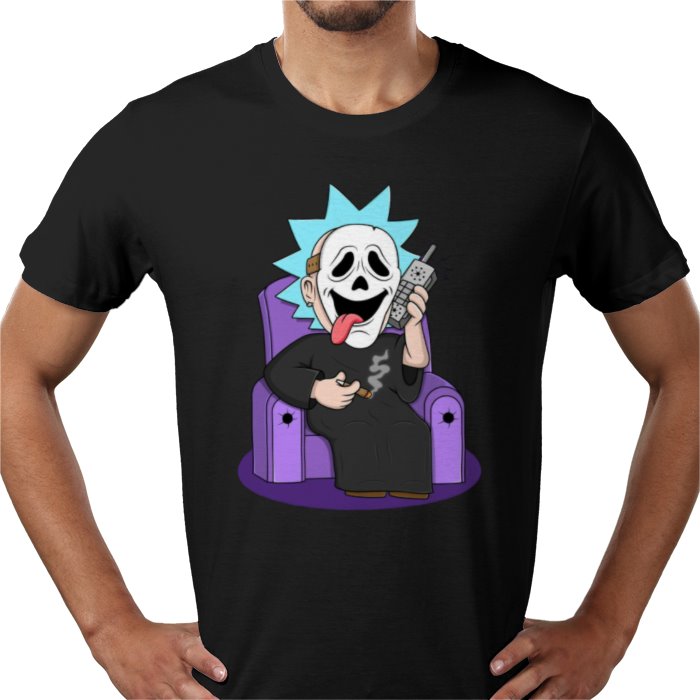 Rick & Morty & Scream - Ghostface Rick T-shirt