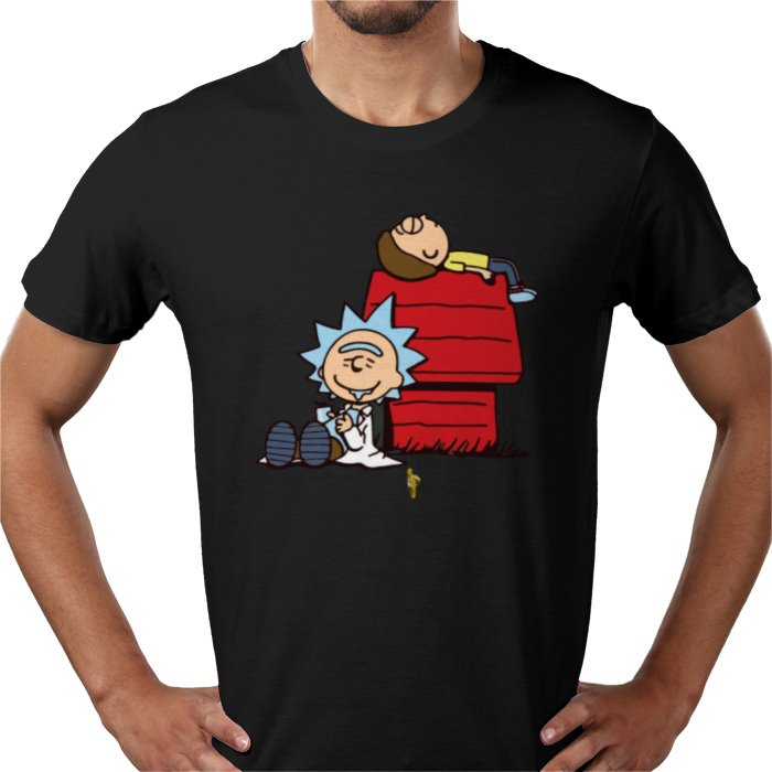 Rick & Morty & Snoopy - Chilled Out T-shirt