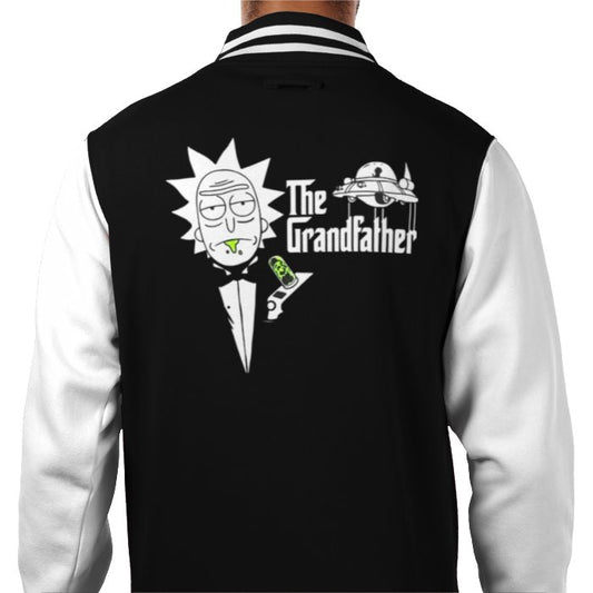 Rick & Morty & The Godfather - The Grandfather Varsity Jacket