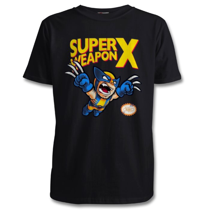 Super Mario Bro's & Wolverine - Super Weapon X T-shirt