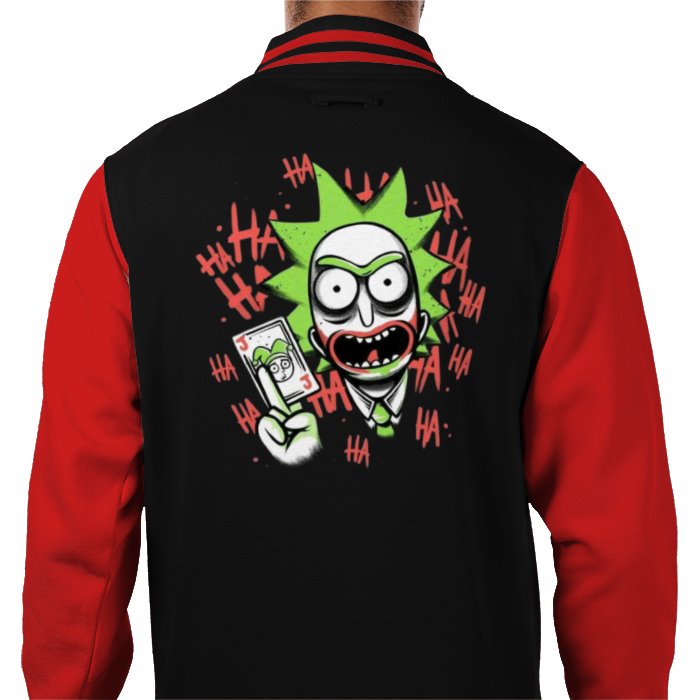 Rick & Morty x Batman - Joker Ha Ha Varsity Jacket