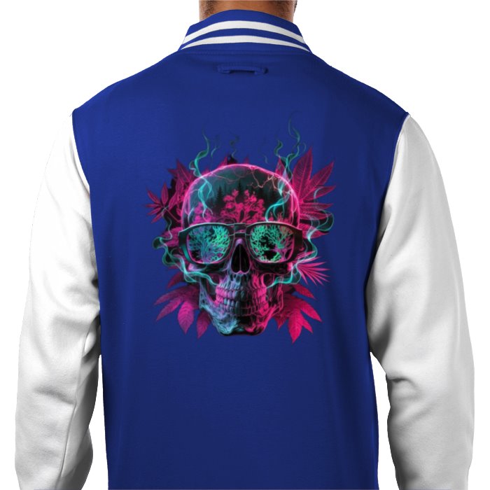 Skull Leaf Varsity Jacket