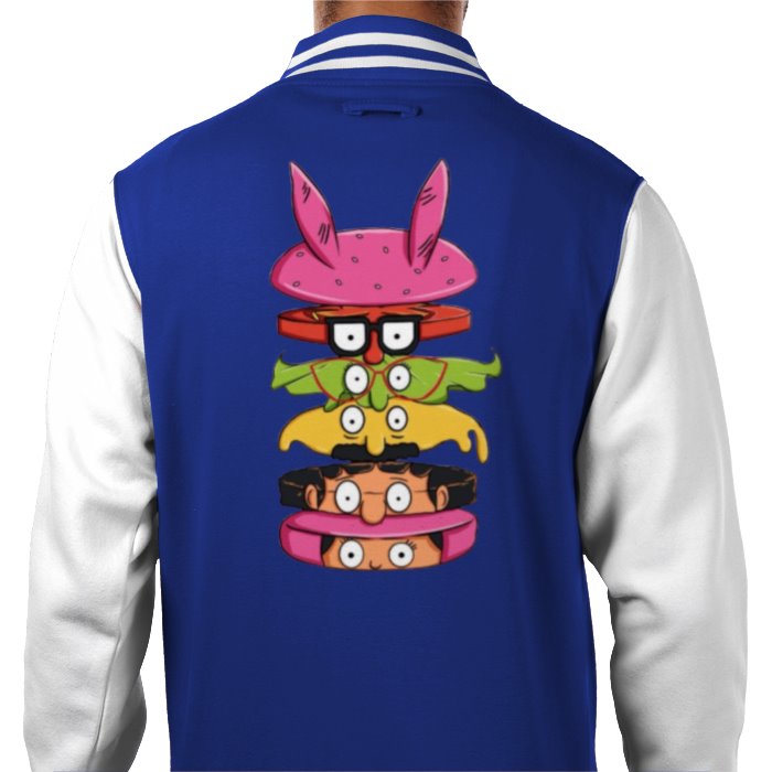 Bobs Burgers - Sliced Burger Varsity Jacket