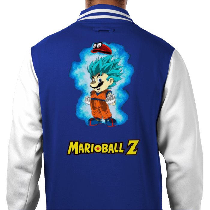 Super Mario x Dragonball Z - Super Saiyan Mario Varsity Jacket