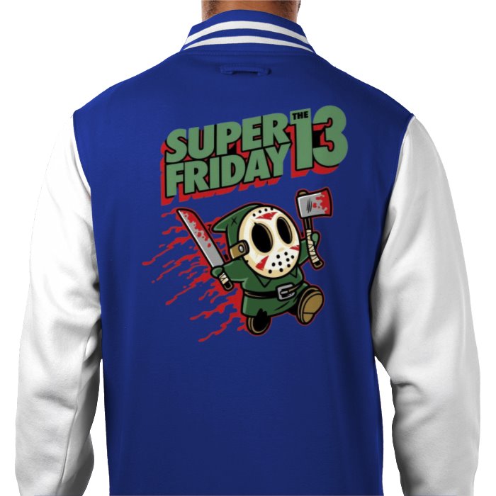 Super Mario x Friday 13th - Super Friday 13th Varsity Jacket