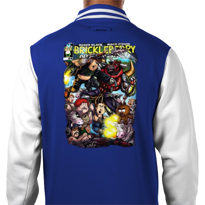 Brickleberry - Comic Theme Varsity Jacket