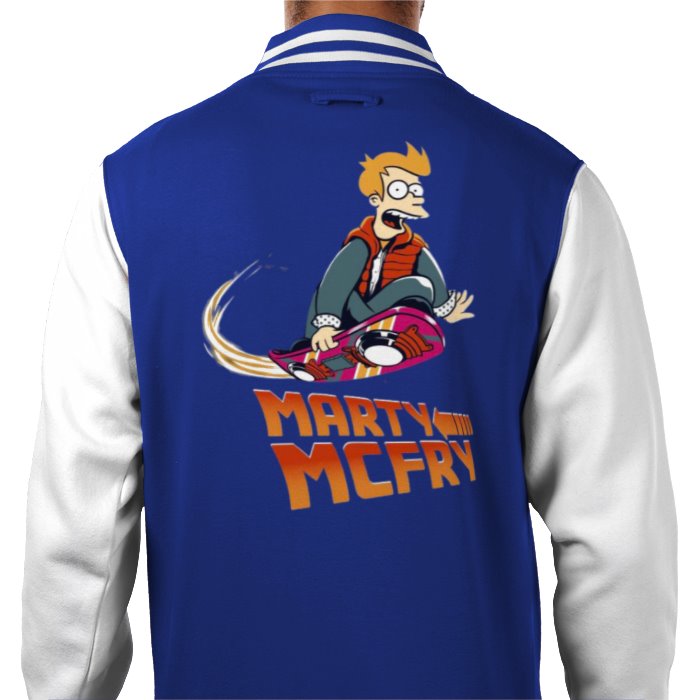 Futurama x Back To The Future - Marty McFry Varsity Jacket