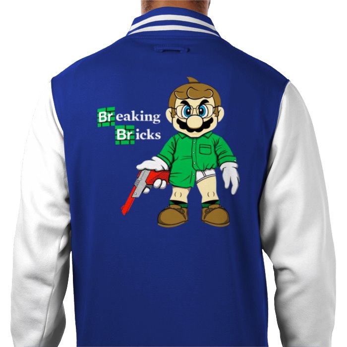 Super Mario x Breaking Bad - Breaking Bricks Varsity Jacket