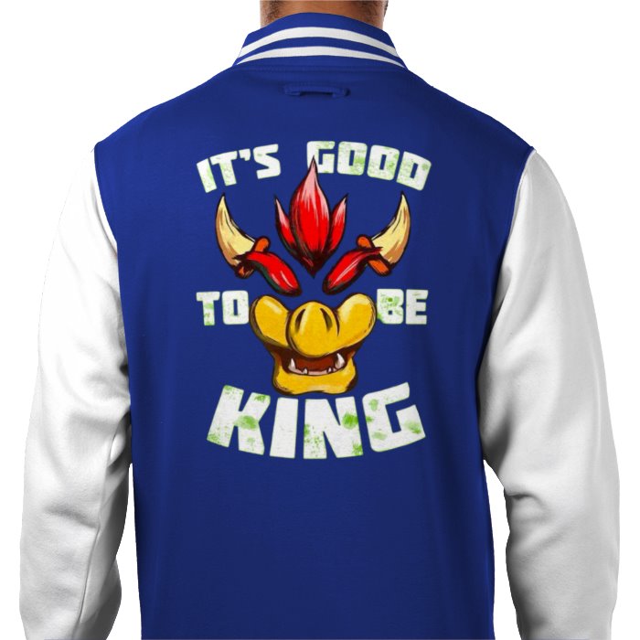 Super Mario Bro's - Its Good To Be King Theme Varsity Jacket
