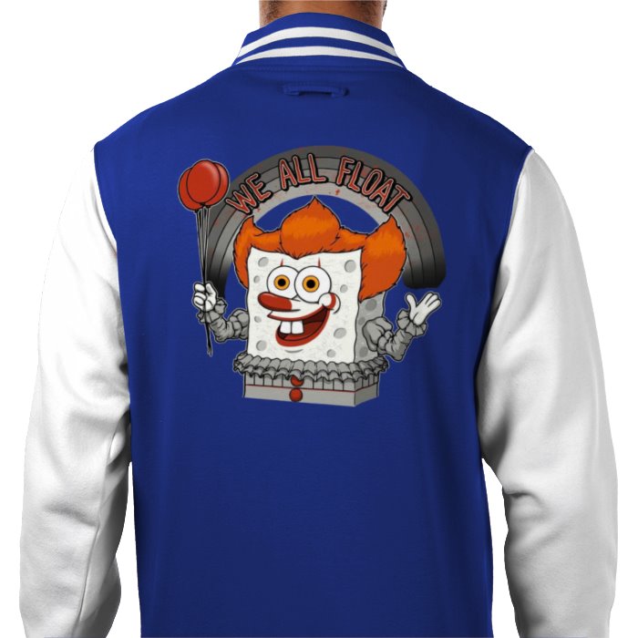 Pennywise "IT" x SpongeBob Square Pants - We All Float Varsity Jacket