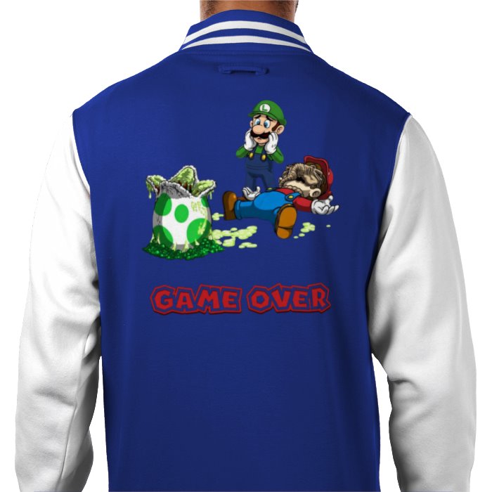 Super Mario x Aliens - Xeno Egg Varsity Jacket