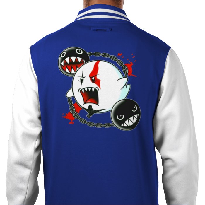 Super Mario x God Of War - Ghost Of War Varsity Jacket