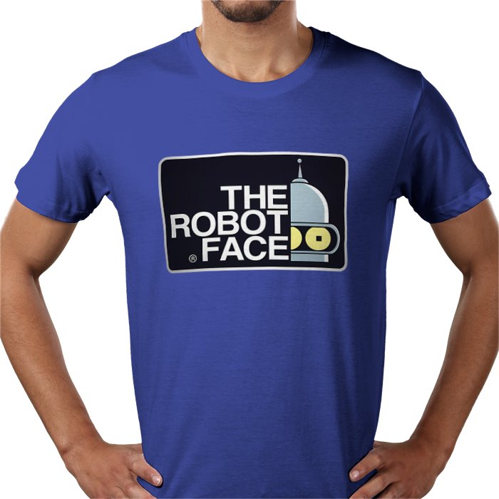 Futurama x The North Face Parody - The Robot Face T-Shirt