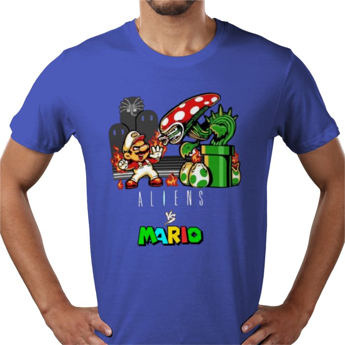 Super Mario x Aliens - Aliens Vs Mario T-shirt