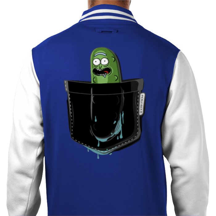 Rick & Morty - Pickle Rick Pocket Varsity Jacket