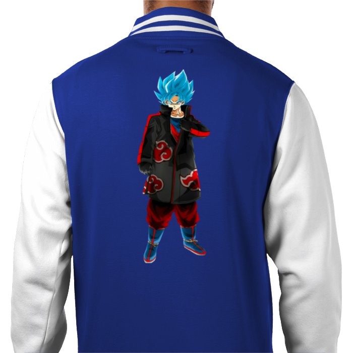 Dragon Ball Z & Naruto - Goku Akatsuki Varsity Jacket