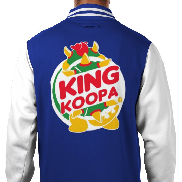 Super Mario Bro's & Burger King - King Koopa Varsity Jacket