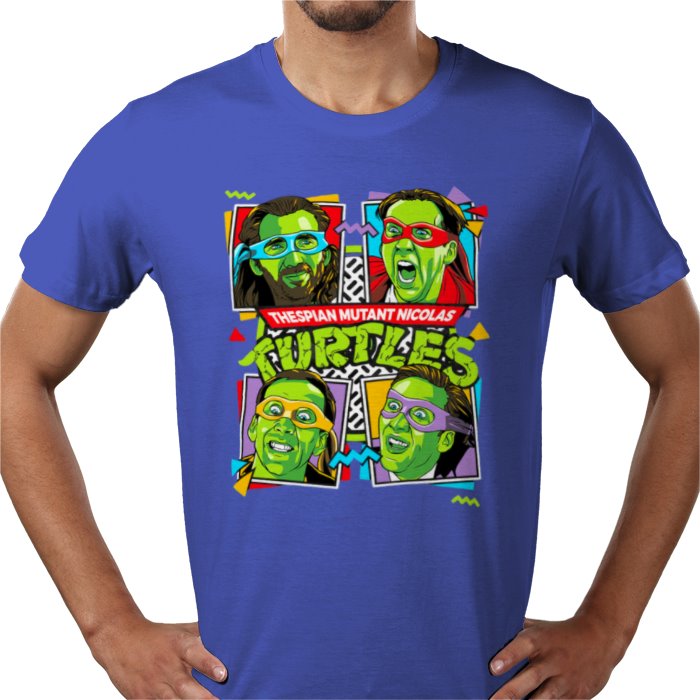 Nicolas Cage x Teenage Mutant Ninja Turtles — Thespian Mutant Nicholas Turtles T-Shirt