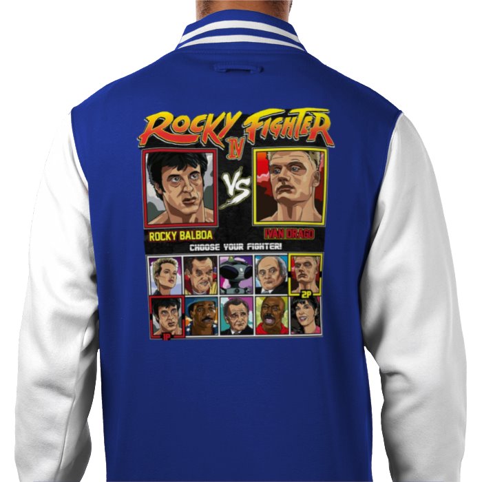 Rocky & Street Fighter - Rocky Fighter Varsity Jacket