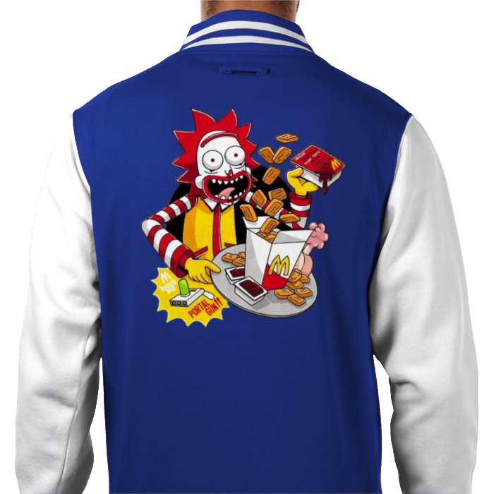 Rick & Morty & Mc Donald's - Rick Mc Donald Varsity Jacket