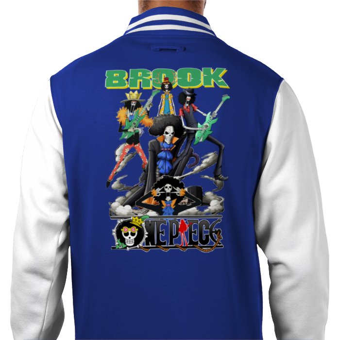 One Piece - Brook Theme 3 Varsity Jacket