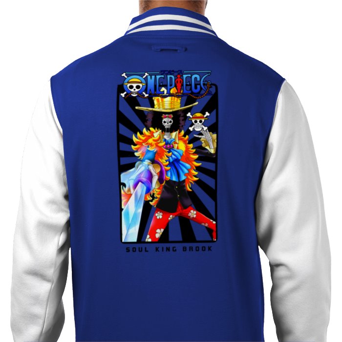 One Piece - Brook Theme 4 Varsity Jacket