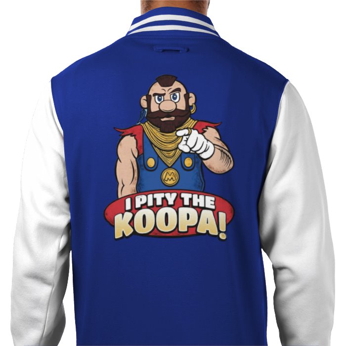 The A Team & Super Mario Bro's - I Pity The Koopa Varsity Jacket