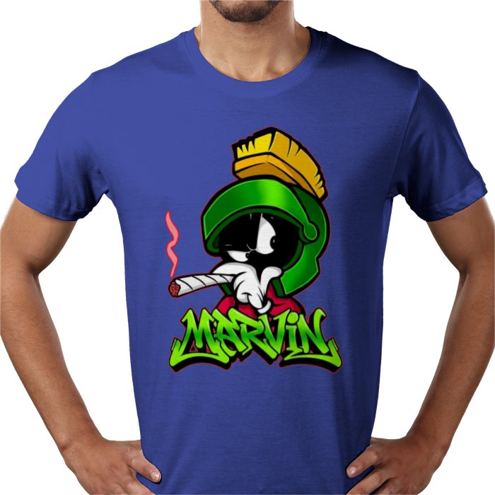 Marvin The Martian x Cannabis Parody T-Shirt