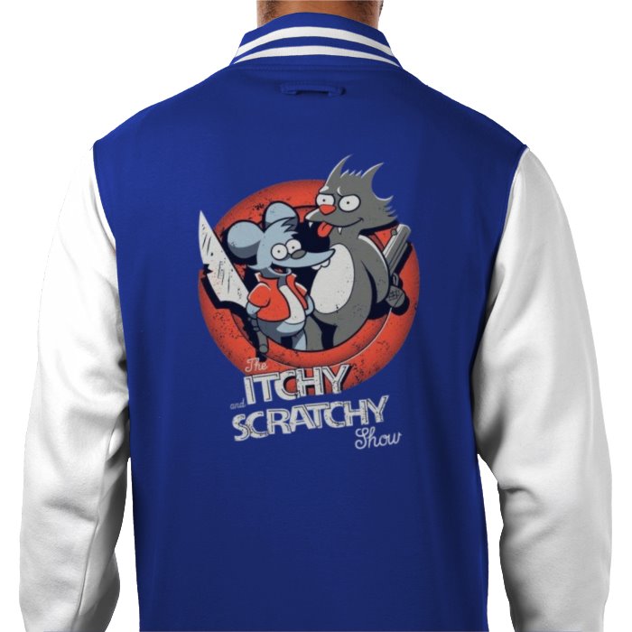 The Simpsons - The Itchy & Scratchy Show Varsity Jacket