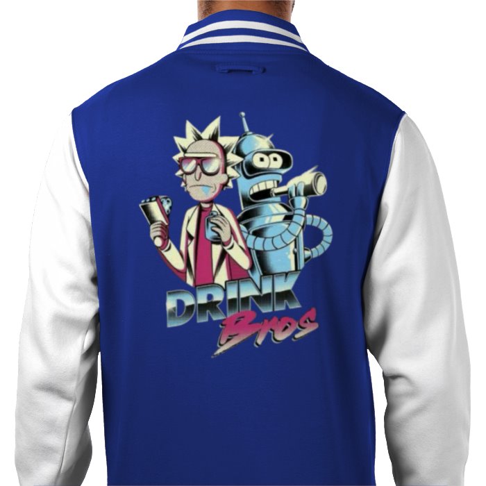 Rick & Morty & Futurama - Drink Bros Varsity Jacket