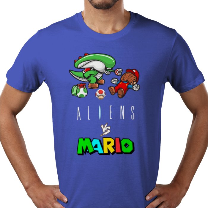 Super Mario x Aliens - Aliens Vs Mario T-shirt