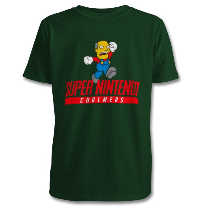 Super Nintendo & Super Mario Bro's & The Simpsons - Super Nintendo Chalmers T-shirt