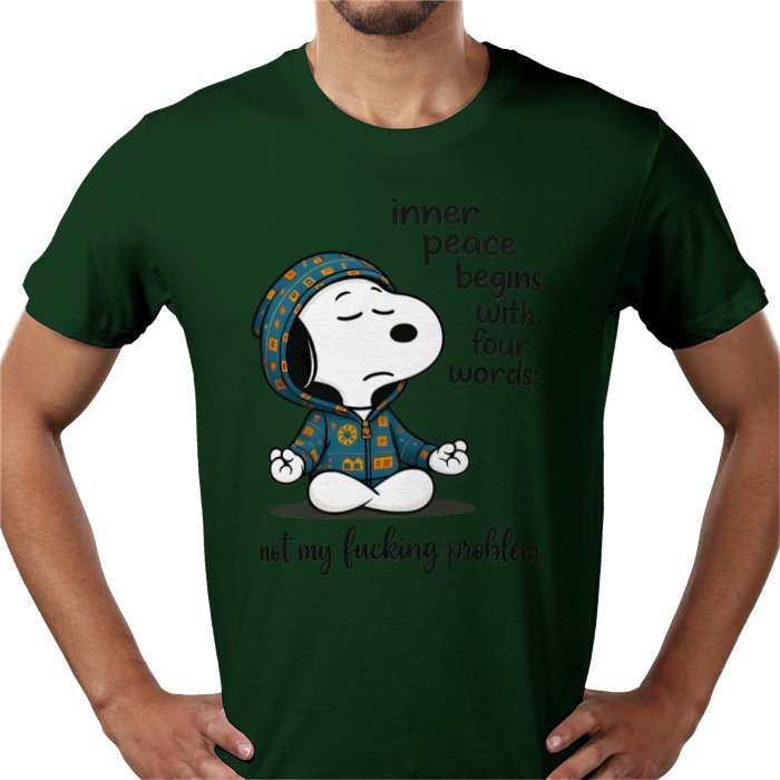 Inner Peace Starts With 4 Words - Snoopy T-shirt