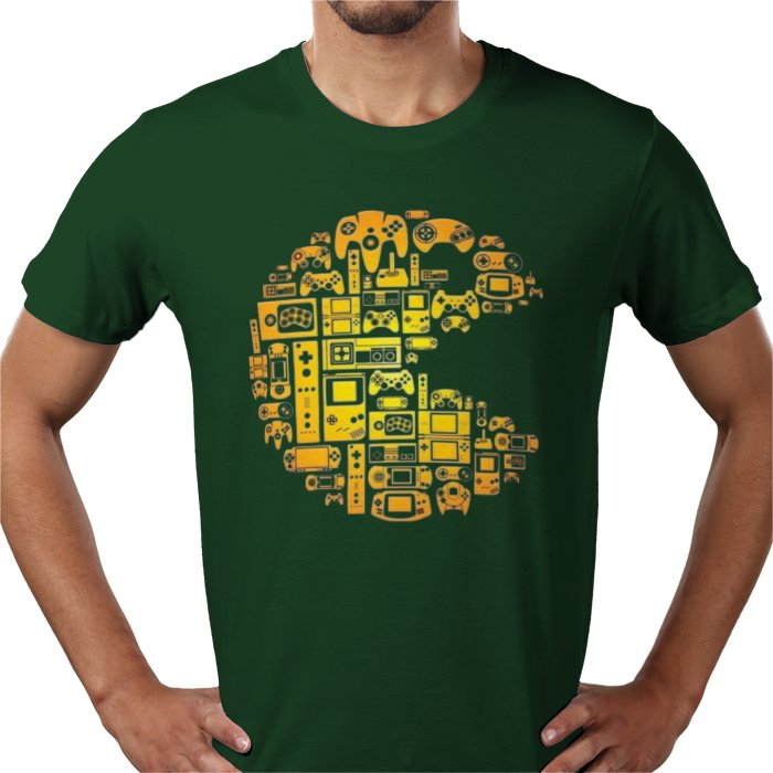 Pac-Man Tech Collage T-Shirt