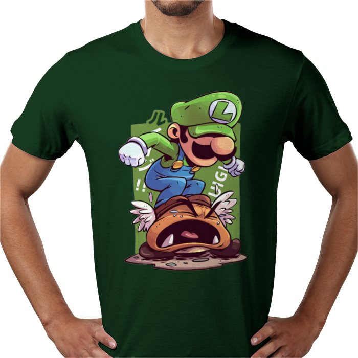 Super Mario Bros — Luigi Crushing Turts T-Shirt