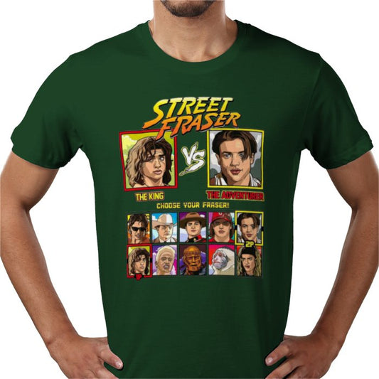 Brendan Fraser - King vs Adventurer T-shirt