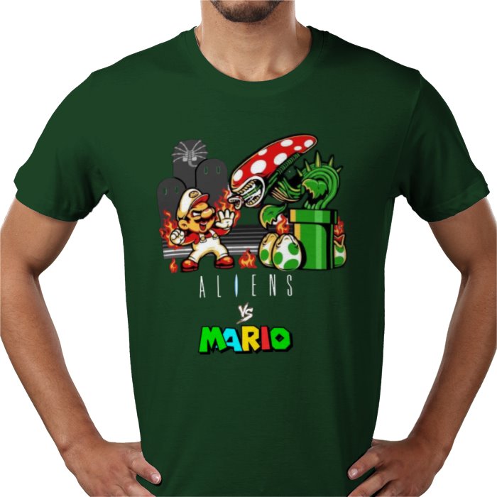 Super Mario x Aliens - Aliens Vs Mario T-shirt
