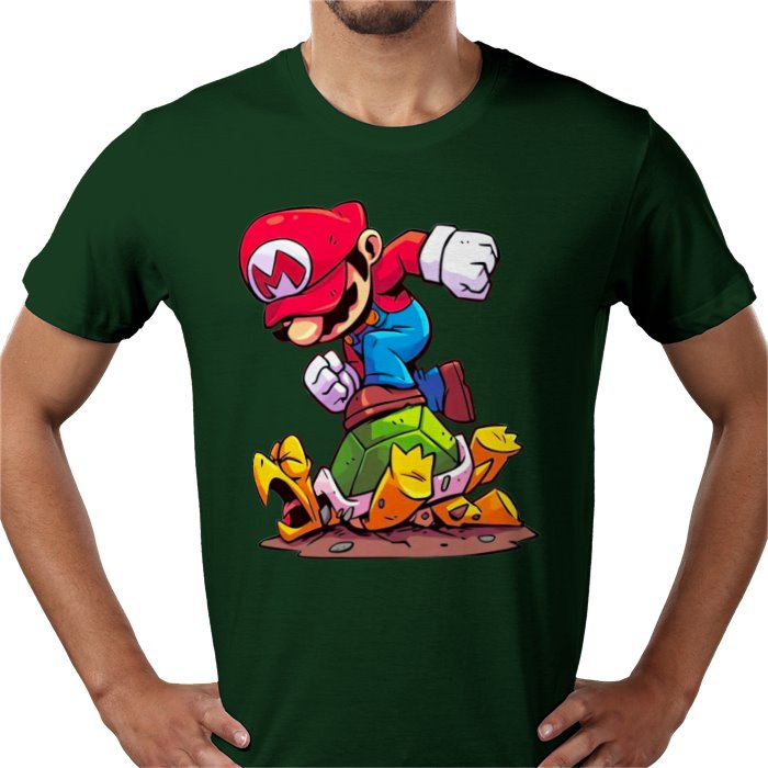 Super Mario Bros — Mario Crushing Turts T-Shirt
