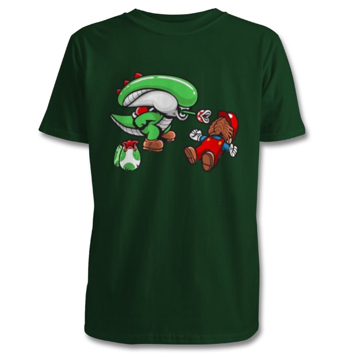 Super Mario Bro's & Alien - Xenomorph Bro's T-shirt