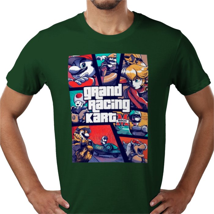 Mario Kart & Grand Theft Auto - Grand Racing Kart T-Shirt