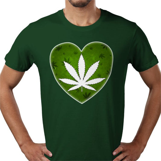 Cannabis Heart T-shirt
