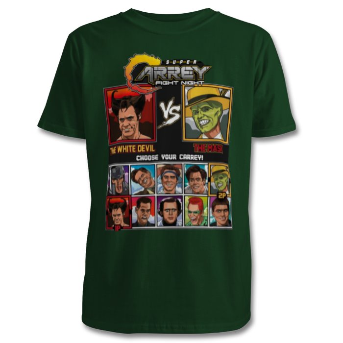 Jim Carrey & Fight Night & Street Fighter - Super Carrey Fight Night T-shirt