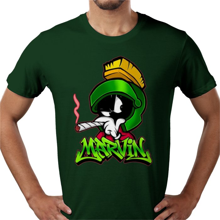 Marvin The Martian x Cannabis Parody T-Shirt