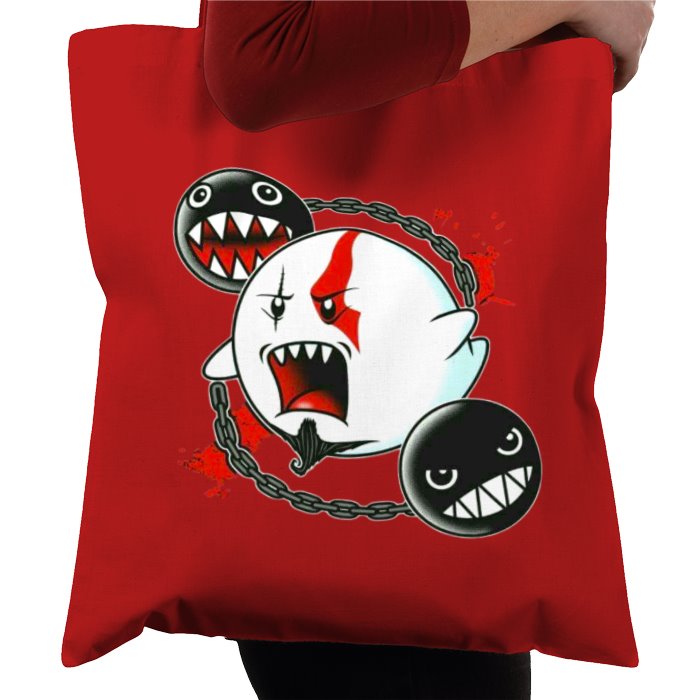 Super Mario Bro's x God Of War - God Of Ghosts Tote Bag