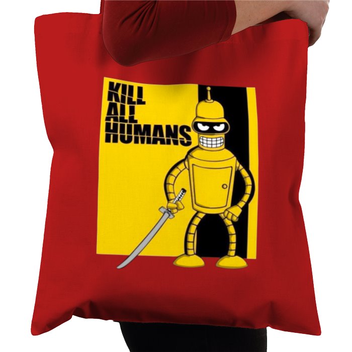 Futurama x Kill Bill - Kill All Humans Theme Tote Bag