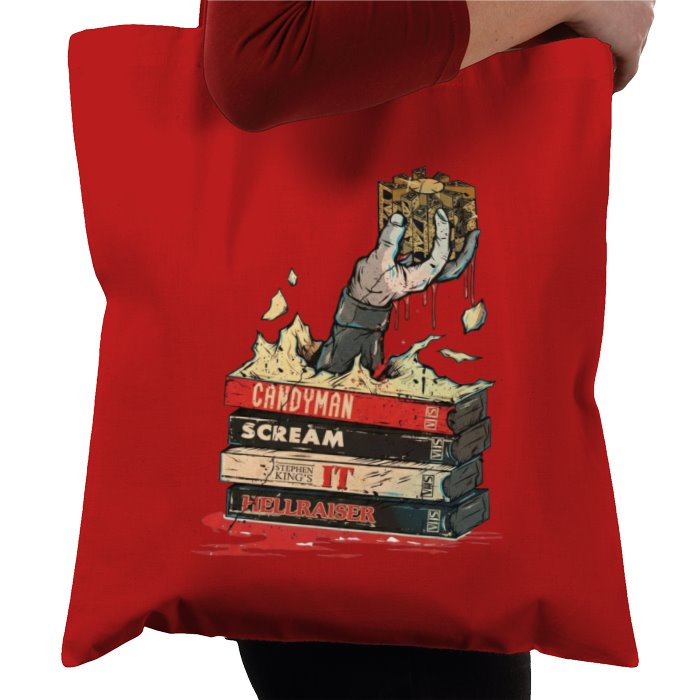 VHS Horror Tapes Hellraiser Theme Tote Bag