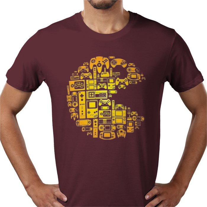 Pac-Man Tech Collage T-Shirt