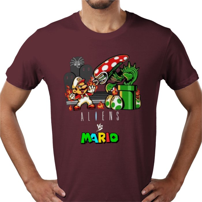 Super Mario x Aliens - Aliens Vs Mario T-shirt
