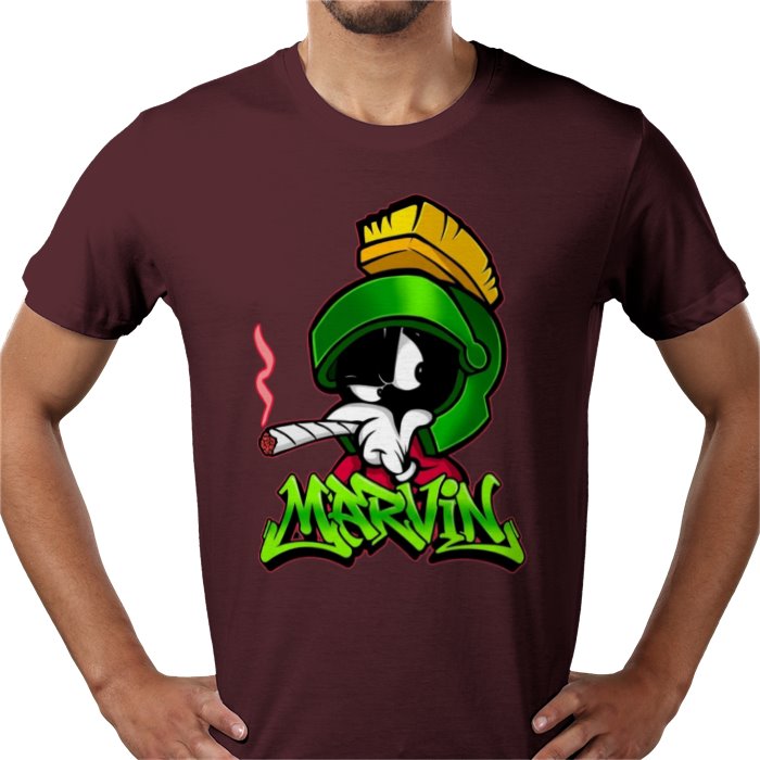 Marvin The Martian x Cannabis Parody T-Shirt
